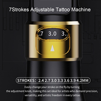 Professionele draadloze roterende tatoeagepenmachine met verwisselbare batterij voor tatoeëren, body art, permanente make-up en studio-gebruik.