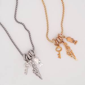 Nuovo zircone Palestine collana di gioielli islamici in acciaio inox 316l PVD placcato oro 18k combinazione collana palestina - Product Image 3