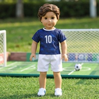 MSYO Ensemble de vêtements pour poupée de 18 pouces, maillot de football, convient aux poupées américaines garçon et fille, coffret cadeau