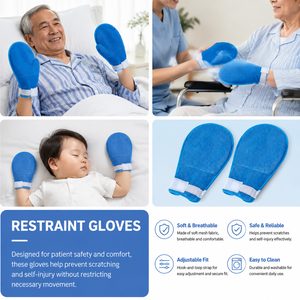 Gants de contention respirants en maille Degao pour personnes âgées, anti-rayures, anti-tiraillement, mitaines de sécurité médicale pour les mains - Product Image 3