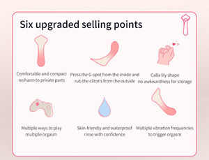 Leistungsstarker Handgehaltener Elektrischer Silikon-Blumen-Massagevibrator Mini <span class=keywords><strong>AV</strong></span>-Massagegerät Stimulator-Stab Erotikspielzeug Rückenmassage - Product Image 6