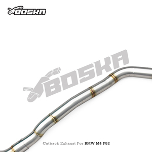 Tubo de Escape Lateral Izquierdo Personalizado para BMW M3/M4 F80/F82 3.0T 2014-2019, Silenciador de Escape Boska Racing con Motor Eléctrico Catback - Product Image 3