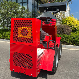 Skid chỉ đạo Bộ nạp DIESEL Kubota động cơ nhỏ Bộ nạp đi bộ phía sau Skid chỉ đạo máy xúc Bộ nạp với lâm nghiệp mulcher - Product Image 5