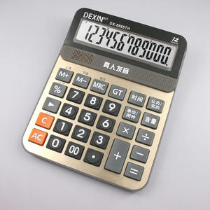 เครื่องคิดเลขตั้งโต๊ะ Dexin Dx-8885th 12 หลัก พร้อมฟังก์ชันเสียง สำหรับใช้ในสำนักงานและธุรกิจ - Product Image 2
