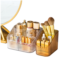 Récipient de stockage de cosmétiques Offre Spéciale Boîte de support de maquillage transparent Organisation de maquillage en plastique