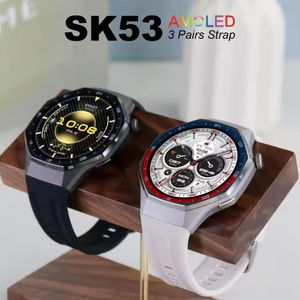 นาฬิกาสมาร์ทวอทช์แฟชั่น SK53 ขายส่ง ขนาด 1.53 นิ้ว กันน้ำ วัดอัตราการเต้นของหัวใจ วัดออกซิเจนในเลือด รองรับการโทรผ่านบลูทูธ สำหรับผู้ชาย พร้อมสาย <span class=keywords><strong>3</strong></span> เส้น - Product Image 2