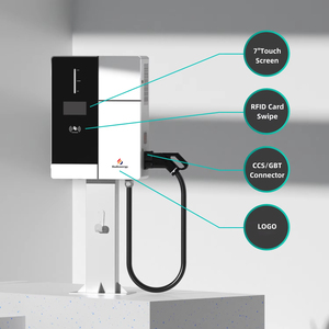 20Kw-60Kw DC ชาร์จเร็ว EV แบบพกพาสายชาร์จ5เมตรอะแดปเตอร์รถยนต์ไฟฟ้าใหม่ Tesla รองรับมาตรฐาน CCS2
