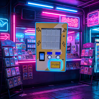 Distributeur automatique de cartes avec lecteur double piste pour paiement par code QR et fente de distribution de cartes, pour cartes à collectionner Yu-Gi-Oh et cartes Pokémon