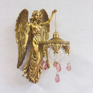 Lanterna da Parete per Halloween, Statua di Angelo Maria, Scultura di Sirena, Artigianato in Resina, Decorazione per Esterni e Cornici di Porte - Product Image 5