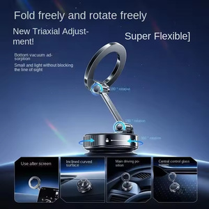 360 °   Support de téléphone magnétique rotatif pour voiture, nouveau modèle, fixation sur tableau de bord ou pare-brise, support de navigation automobile multi-scénarios - Product Image 3