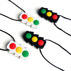 Collar de Silicona de Grado Alimenticio, Libre de BPA, para Niños, Diseño de Semáforo, para Aliviar la Dentición - Product Image 4