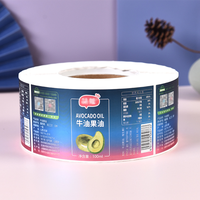 Rouleau d'étiquettes d'impression d'autocollant en vinyle imperméable à l'eau pour bouteilles de jus de fruits