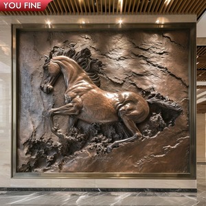 YOUFINE Letrero de Bronce Fundido a la Cera Perdida Personalizado con Relieve, Estilo Rústico, Patina Verde Antigua, Logotipo y Texto Grabados, Placa Decorativa para Pared de Villa - Product Image 3