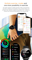 Montres intelligentes avec Alexa intégrée, écran tactile couleur de 1,43 pouce, moniteur de fréquence cardiaque, moniteur d'oxygène sanguin, étanche IP68 pour femmes et hommes