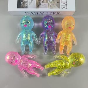 Jouet Squishy Bébé Natasha Amusant Transparent Pailleté Maltose Doux Anti-Stress à Rebond Lent, Jouet à Presser Anti-Stress Crème Glacée - Product Image 2