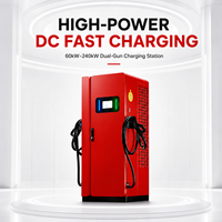 Nouvelle station de recharge rapide DC pour véhicules électriques de 60 kW à 240 kW, fabricant OEM ODM, avec OCPP 1.6/2.0 et application/RFID pour usage public