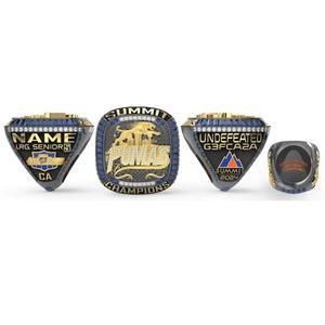 Anillo de campeonato MVP juvenil personalizado de alta calidad para jugadores de béisbol y softbol Anillos de piedras preciosas de aleación para equipos deportivos - Product Image 2