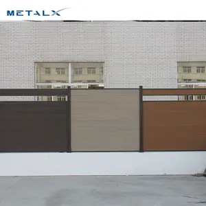 High Quality Wpc Pvc Fence 7 Foot Tall Fence Wood Plastic Composite House Fence Wall Designs