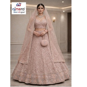 Lehenga de mariée moderne et élégant pour femme, tenue de cérémonie de mariage, tenue de soirée ethnique de créateur, réversible, séchage rapide - Product Image 1