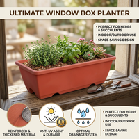 Grand pot carré hollandais à suspendre au mur, design écologique, plastique PP durable pour plantes de jardin, fleurs de style américain