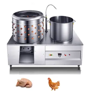 Máquina de depilación con calefacción Granja de cría comercial Máquina de depilación de pollos y patos para 20 pollos
