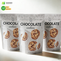 Sachet refermable personnalisé, recyclable, de qualité alimentaire, pour biscuits, aliments en conserve, gelée, emballage écologique résistant à l'humidité avec logo personnalisé