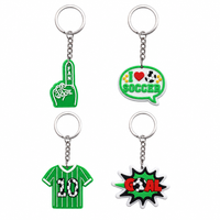 Fußball-Fan PVC-Anhänger Sport-Trikot Tor-Team-Spirit Spieltag Großhandel Fabrik OEM ODM Maßgefertigter Schlüsselanhänger