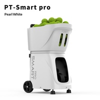 Mesin Pelontar Bola Tenis Otomatis PT-Smart Pro ABS Kapasitas 120 Bola untuk Latihan di Lapangan Indoor dan Outdoor