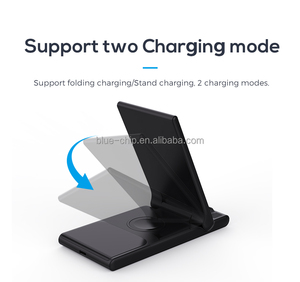 Support Pliant Pliable 3 En 1 Adaptateur Inductif Tout En 1 Station 15W Charge Rapide Support Mobile Téléphone Adaptateur De Charge Sans Fil - Product Image 2