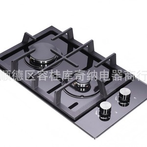 เตาแก๊สแบบฝัง 2 หัวเตา 3.3 กิโลวัตต์ กระจกนิรภัย สำหรับใช้ในครัวเรือน - Product Image 3