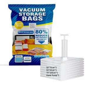30包可重复使用的单个真空储物袋，用于家用储物家乐福的服装真空袋套装