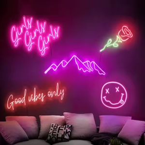Tube lumineux LED bleu publicitaire personnalisé avec lettres japonaises en PVC, enseigne néon pour mariage, décoration et aménagement paysager - Product Image 5