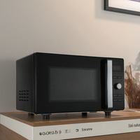 Oven Microwave listrik baja tahan karat multifungsi 23L untuk penggunaan rumah tangga & Hotel