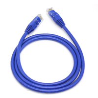 Kabel Jaringan Cat5/Cat6/Cat7 UTP Tanpa Pelindung 7*0.15mm CCA/BC Kabel LAN Cat5E/Cat6A 0.5m/1m Kabel Ethernet dengan Konektor RJ45