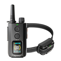 Collier de dressage électronique pour chien en nylon écologique, rechargeable, avec télécommande filaire à choc