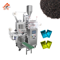 Machine automatique multifonctionnelle d'emballage de sachets de thé en papier filtre à double chambre avec ficelle et étiquette
