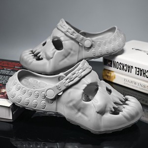 Designer Halloween Zomer Mode Trend Strand Heren Tuin Schoenen Slip On Eva Sandalen Skull Slippers Mannen 2024 - Product Image 5