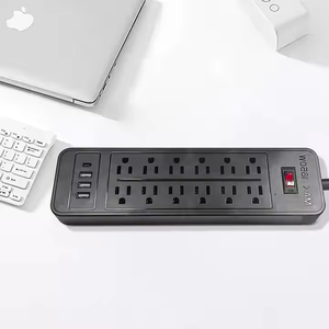 Hộ gia đình chúng tôi tiêu chuẩn xách tay bàn mở rộng ổ cắm 12 cửa hàng 3 cổng USB 1 loại C cổng điện dải quá tải chuyển đổi - Product Image 6