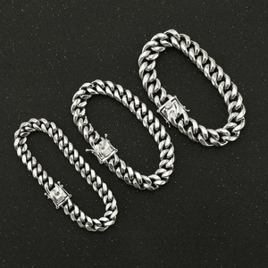 Hot Selling Popular Simple Stainless Steel Gold Silver Plated Geometric Bracelet Hiphop <b>Men</b> Chain Bracelets Fashion Jewelry - Product Image 2