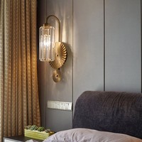 Lampes murales led en cristal pour salon d'intérieur, hôtel, offre spéciale