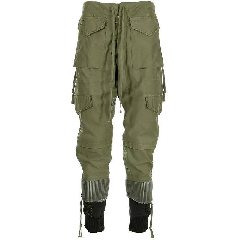OEM custom new fashion multi panels design tapered leg trousers high quality slim fit cargo pants men
