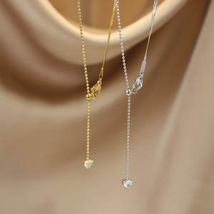 สร้อยคอสแตนเลสแบบ316L 14K 18K PVD สำหรับผู้หญิงสร้อยคอโซ่แฟชั่นชุบทอง - Product Image 3