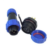 Conector Eléctrico Automotriz DIN 2P de Alta Calidad Personalizado, Plástico SP13 SP21 SP29 IP68 a Prueba de Agua