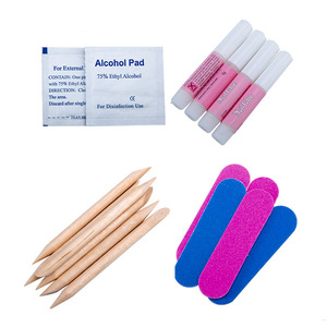 Kit d'outils pour ongles à presser en gros, ensemble d'accessoires de manucure, colle à ongles, lingettes alcoolisées, lime à ongles, bâtonnets en bois pour faux ongles, fourniture en vrac - Product Image 6
