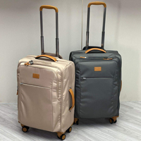 Valise de voyage légère et souple, extensible, à roulettes, multicolores, bagage à main, logo personnalisé accepté