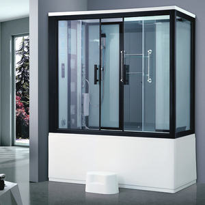 KAVED marrón Multi-función de doble de vapor doble vapor de ducha de hidromasaje cabina surf duchas de masaje Sauna - Product Image 5