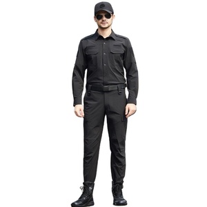 Uniforme de sécurité pas cher <span class=keywords><strong>Securitas</strong></span> Hommes Royal Guard Summer Breathable Quick Dry Uniformes pour hommes Bleu, noir - Product Image 2