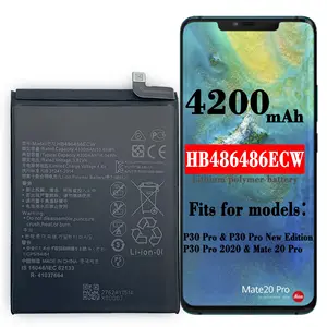 Huawei Mate20Pro Mate20 Pro P30 PRO için OEM orijinal kapasiteli cep telefonu pil HB486486ECW