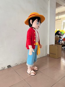 <span class=keywords><strong>Costume</strong></span> de cosplay populaire One Piece <span class=keywords><strong>Luffy</strong></span> Mascot <span class=keywords><strong>Costume</strong></span> Personnage de dessin animé pour adultes - Product Image 3