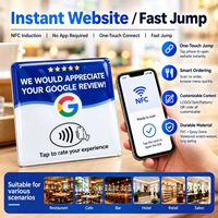 Autocollant NFC de table avec connexion rapide sans application, connexion à une touche, puce 1K 13,56 MHz pour restaurants et commerces de détail